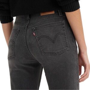 Levi’s Wedgie Premium Denim Jeans Light Black 26 W 27 L Low Stretch High Waist